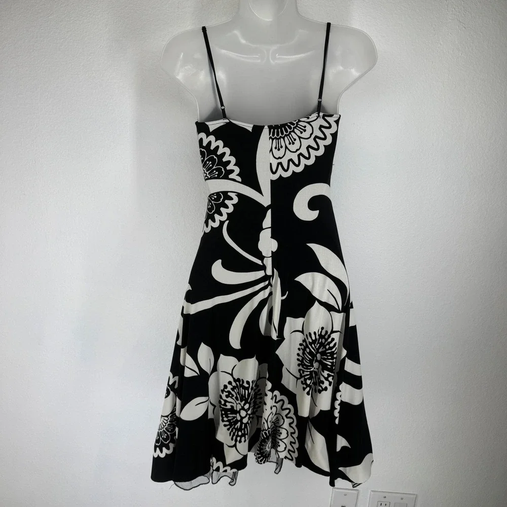 Ruby Rox Y2K Floral Empire Waist Dress Tulle Crinoline Small Y2K Pin Up Vintage - Picture 7 of 11